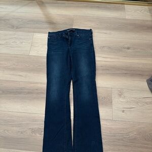 Express Dark Indigo Flare Jeans